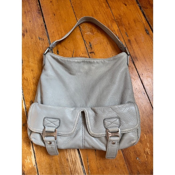 Michael Kors‎ Leather Shoulder Bag Buckle Detail Designer Purse - Picture 1 of 8